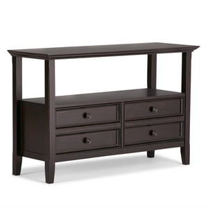English Elm Amherst Console Sofa Table - Timeless Hickory Brown With Stylish Storage For Any Living Space B136P159427