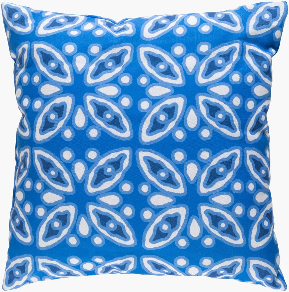 Livabliss Indigo Blues Woven Polyester Accent Pillow Bohemian Coastal Textile Art for Sofa ID004-2020