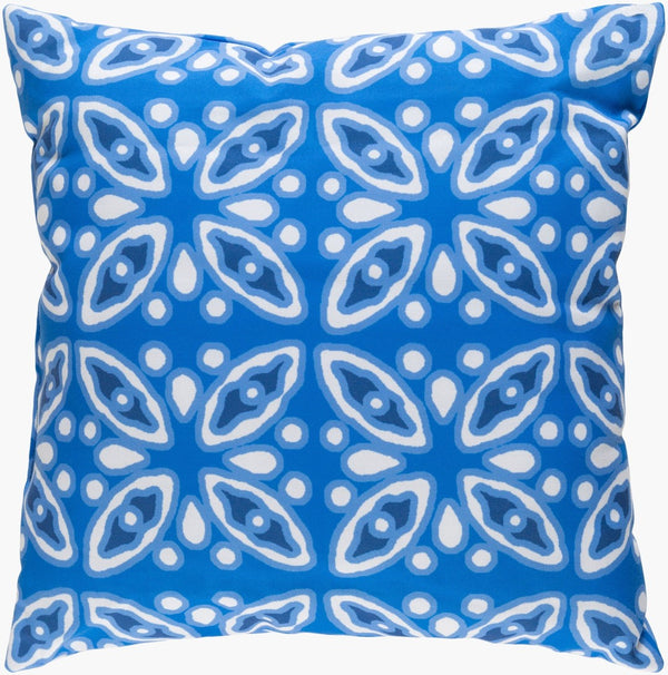 Livabliss Indigo Blues Woven Polyester Accent Pillow Bohemian Coastal Textile Art for Sofa ID004-2020