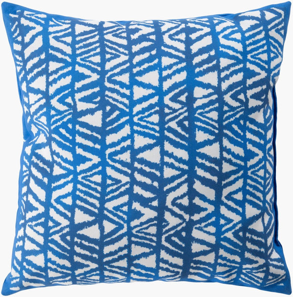 Livabliss Indigo Blues Vintage Woven Throw Pillow Boho Square Accent for Sofa or Bed ID005-1818