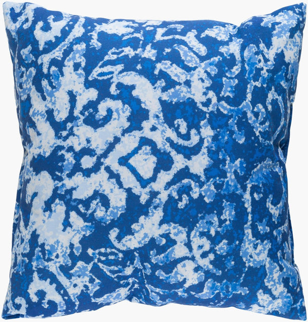 Livabliss Indigo Blues Woven Geometric Throw Pillow Vintage Textile Style Square Sofa Accent ID021-2020