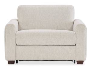Hooker Furniture Griffin Twin Sleeper Chair Beige Performance Fabric Transitional Lounge for Guest Rooms SS179-TS01-405