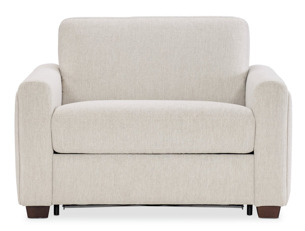 Hooker Furniture Griffin Twin Sleeper Chair Beige Performance Fabric Transitional Lounge for Guest Rooms SS179-TS01-405