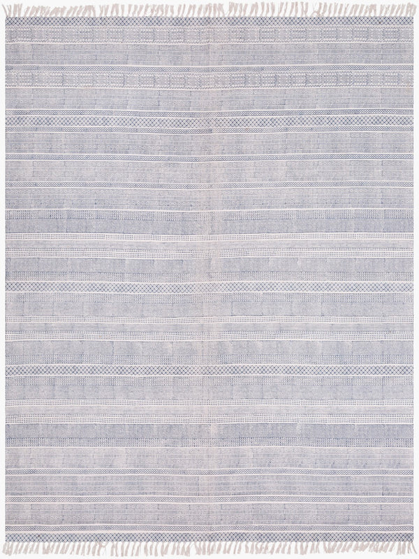 Surya Idina 2' X 3' Handmade Cotton Rug - Elegant Global Design, Durable & Charming For Any Room! Blue Cotton Idi8800-810