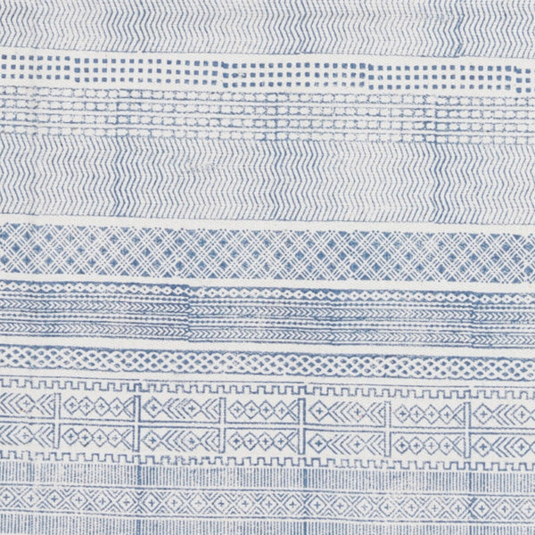 Surya Idina 2' X 3' Handmade Cotton Rug - Elegant Global Design, Durable & Charming For Any Room! Blue Cotton Idi8800-810