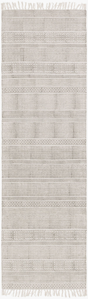 Surya Idina 2' X 3' Handmade Cotton Rug - Elegant Global Design, Durable & Charming For Any Room! Gray Cotton Idi8801-268