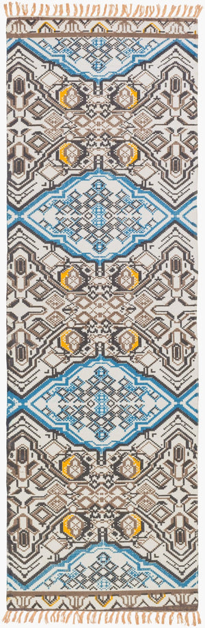 Surya Idina 2' X 3' Handmade Cotton Rug - Elegant Global Design, Durable & Charming For Any Room! Charcoal Cotton Idi8802-268