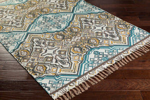 Surya Idina 2' X 3' Handmade Cotton Rug - Elegant Global Design, Durable & Charming For Any Room! Charcoal Cotton Idi8802-810