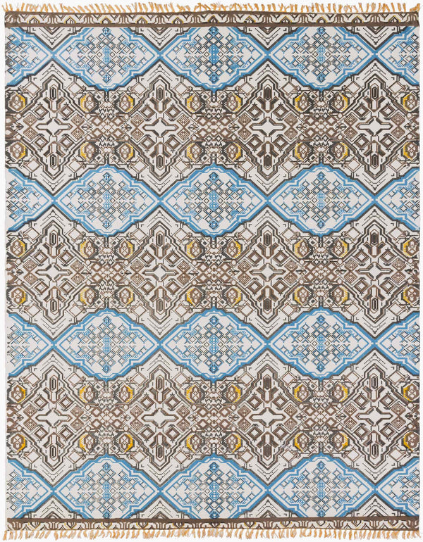 Surya Idina 2' X 3' Handmade Cotton Rug - Elegant Global Design, Durable & Charming For Any Room! Charcoal Cotton Idi8802-810