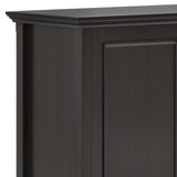 Amherst Wide 3 Door Storage Cabinet Hickory Brown B136P158350 Hearth and Haven