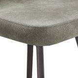 Homelegance By Top-Line Amala Metal Swivel 29" Bar Height Stools (Set of 2) Grey Engineered Wood