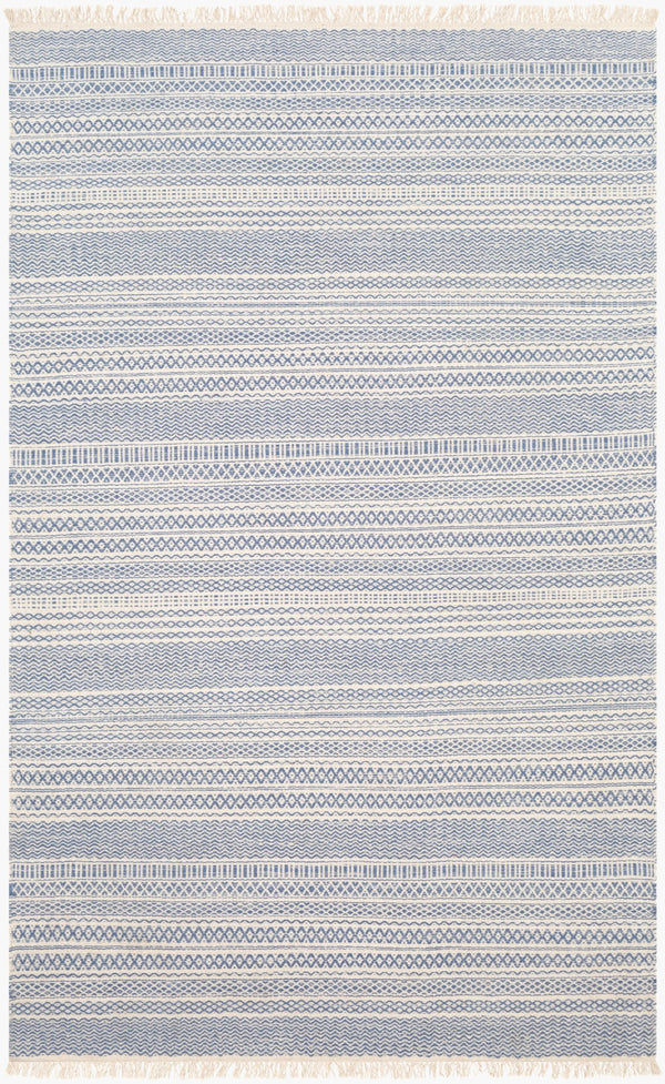 Surya Idina Ii 2'6" X 8' Handmade Rug - Rustic Charm & Durability For Cozy, Inviting Spaces, Wool In India Blue Wool Idn8000-58