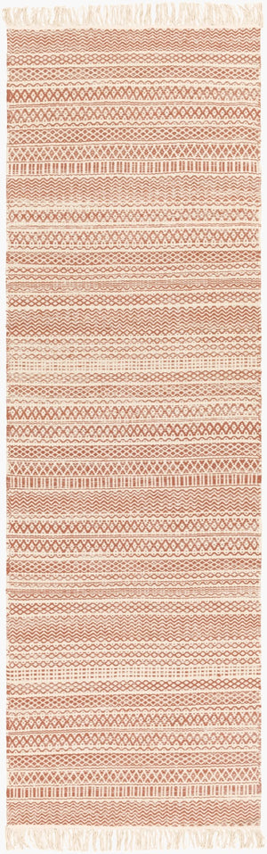 Surya Idina Ii 2'6" X 8' Handmade Rug - Rustic Charm & Durability For Cozy, Inviting Spaces, Wool In India Rust Wool Idn8001-268