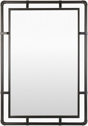 Livabliss Indus Hand-painted Steel Frame Wall Mirror Rustic Artisan Accent for Any Room IDS001-3524
