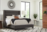 Parker House Parker Living Sleep Jacob - Luxe Dark Grey Queen Bed Luxe Dark Grey 100% Polyester (W) BJCB#8000-2-LDG