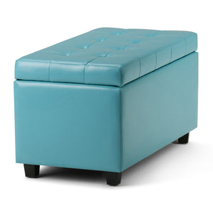 English Elm Cosmopolitan Soft Blue Storage Ottoman - Stylish Seating With Hidden Storage For Any Room B136P159763