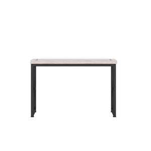 A.R.T. Furniture Alcove Casual Traditional Metal End Table In Belgian Ivory & Burnished Brass - Stylish Nesting Design White Acacia Solids,Maple Veneers,Iron 321363-1241