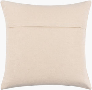 Surya Sallie Hand-woven 18"X18" Accent Pillow Cover - Durable Cotton-linen Blend For Cottage Home Style Cream Viscose,Linen,Cotton Iea001-2020