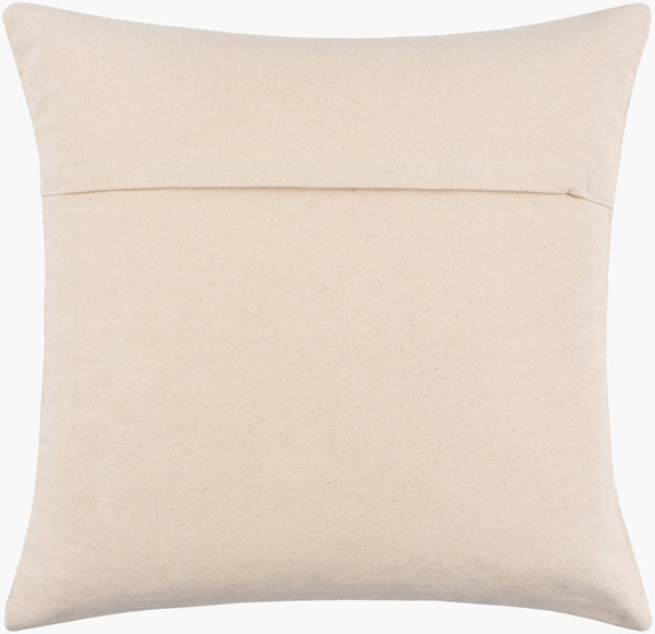 Surya Sallie Hand-woven 18"X18" Accent Pillow Cover - Durable Cotton-linen Blend For Cottage Home Style Cream Viscose,Linen,Cotton Iea001-2020