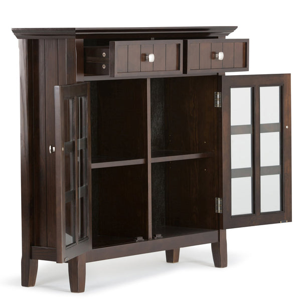 English Elm Acadian - Handcrafted Entryway Storage Cabinet In Rich Brunette Brown For Stylish Organization Needs B136P159418
