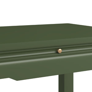 A.R.T. Furniture Eave Bedside Table - Pagoda-Inspired Design with Elegant Storage and Architectural Charm for Bedrooms Green 436140-1865
