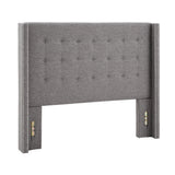 Magnolia Nailhead Wingback Button Tufted Headboard