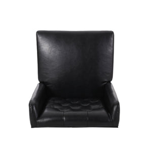 English Elm Dining Chair Set of Two Wingback Button Tufted High Back Birch Leg Upholstered 61539.00PUMDNT
