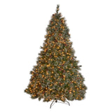 Christopher Knight Home® - Noble House - - 9' Cashmere And Snow Bristle Mixed Tree With 105 Pine Cones And 1200Clear Lights-Ul,2317Tips,Dia:69