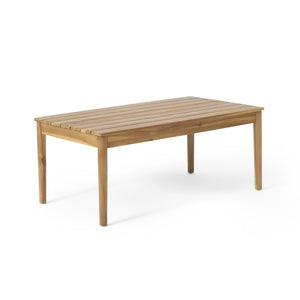 English Elm Christopher Knight Home® - BRYAN Teak Chat Set with Acacia Wood Frame & Wicker Seating — Loveseat, 2 Chairs, Coffee Table 73992.00GRY