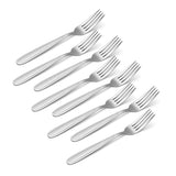 Lenox Oneida Jordan Everyday Flatware Dinner Forks, Set of 8 Metallic, STAINLESS METAL H001008A