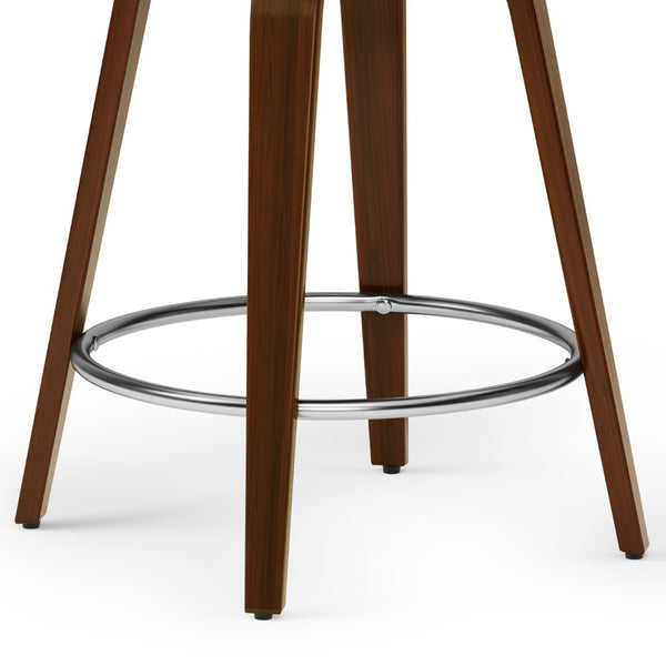 English Elm Roland Counter Height Stool - Stylish Mid-Century Modern Design With Swivel Seat & Durable Upholstery B136P159557-GIGA