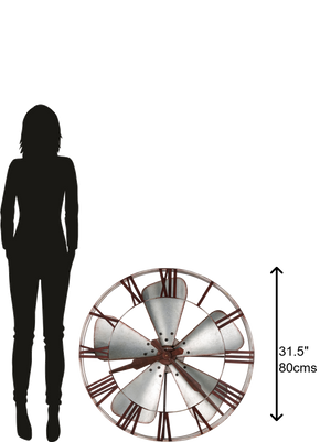 Hekman Furniture 625723 Oversized Industrial Wall Clock - Rustic Elegance Meets Modern Design For Any Space  Mill Shop Wall Clock 625723