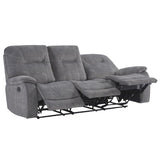 Parker House Cooper - Shadow Grey Manual Glider Reclining Sofa And Two Recliners Grey 100% Polyester (S) Mcoo-311-sgr