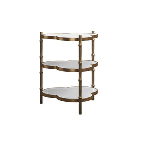 A.R.T. Furniture Eave II Accent Table – Sculptural Three-Tier Design with Reflective Surfaces for Modern Interiors 436368-1227