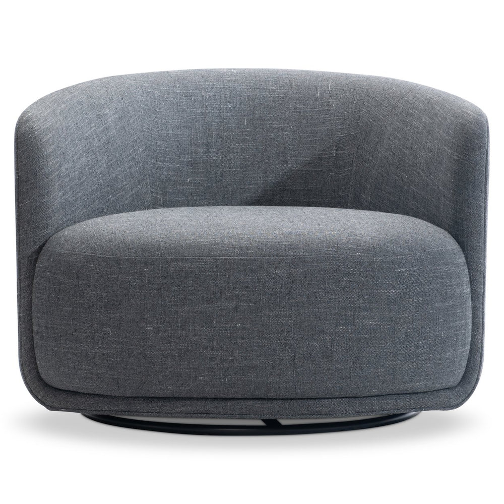 Bernhardt Bernhardt Astrid Swivel Club Chair with Shelter Arms and Tailored Welt Fabric Upholstery L193SO