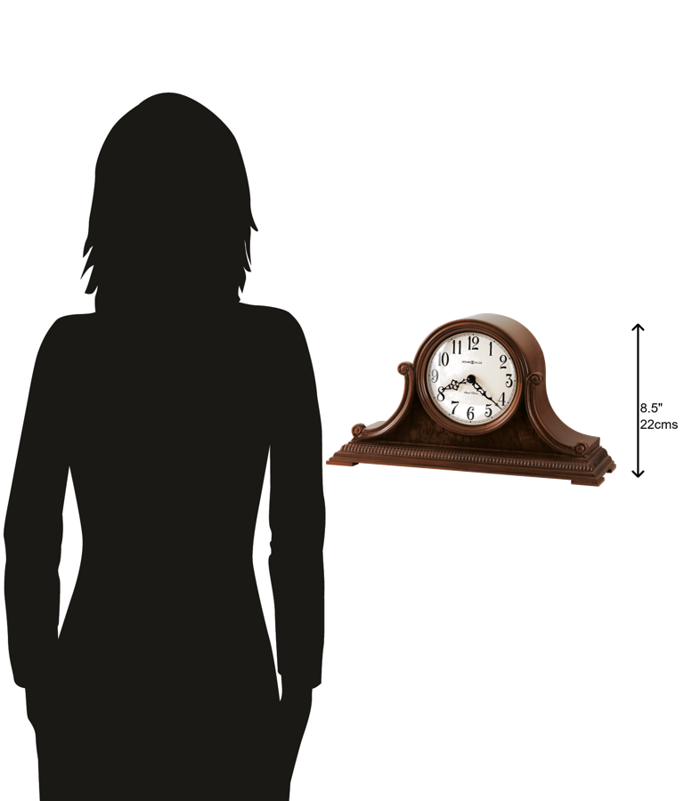 Hekman Furniture 635114 Elegant Albright Mantel Clock In Windsor Cherry – Dual-chime Movement & Exquisite Design Windsor Cherry Albright Mantel Clock 635114