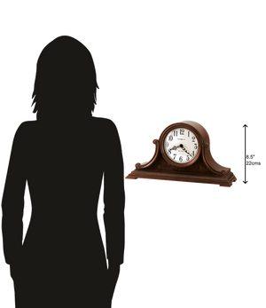 Hekman Furniture 635114 Elegant Albright Mantel Clock In Windsor Cherry – Dual-chime Movement & Exquisite Design Windsor Cherry Albright Mantel Clock 635114