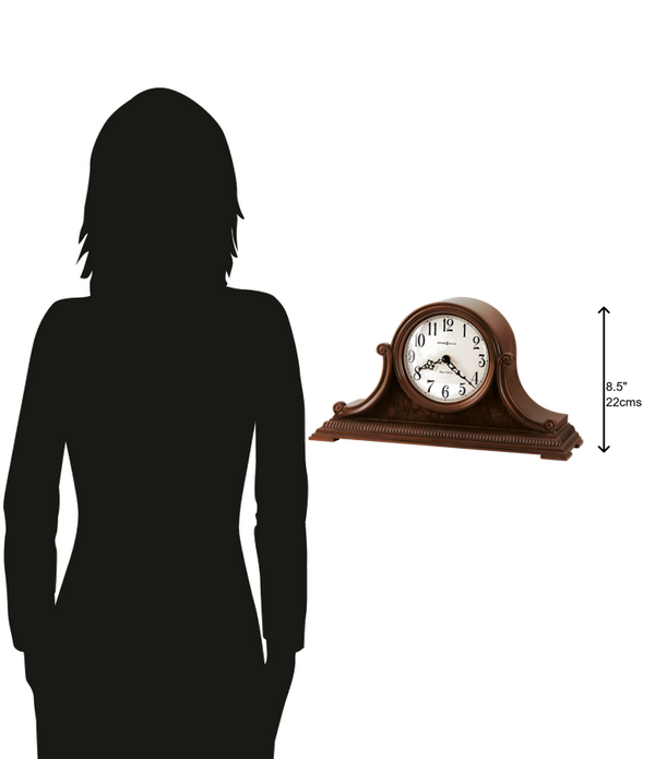 Hekman Furniture 635114 Elegant Albright Mantel Clock In Windsor Cherry – Dual-chime Movement & Exquisite Design Windsor Cherry Albright Mantel Clock 635114