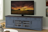 Parker House Americana Modern - Denim 92 In. TV Console Denim with Sable Wood Top Poplar Solids / Birch Veneers AME#92-DEN