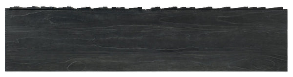 Hooker Furniture Chapman Charred Black Shou Sugi Ban Entertainment Console With Integrated Power, Ventilation, Storage 6033-55480-99