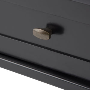 English Elm Warm Shaker Solid Wood 20” Wide End Table In Elegant Black Finish - Stylish Storage & Versatile Design B136P159701-GIGA