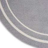 Nourison Essentials NRE02 Machine Made Power-loomed Narrow Border Indoor/Outdoor Contemporary Outdoor Rug Grey,Ivory, Grey Ivory 100% Polypropylene 99446147578