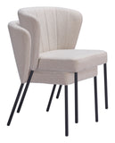 Aimee Dining Chair - Set of 2 Beige 109678 Zuo Modern