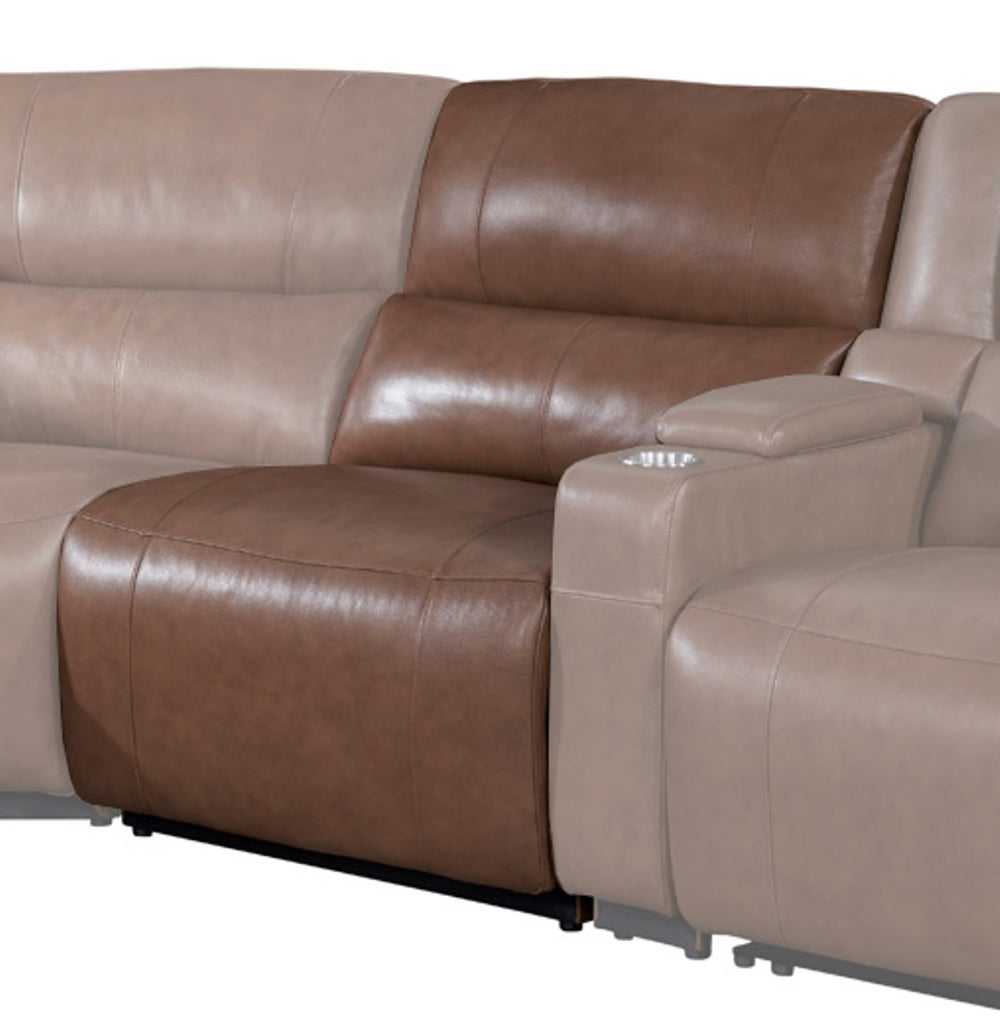 Parker House Parker Living Modesto - Stylish Power Armless Recliner With Elegant Curves And Plush Comfort Brown 100% Leather ,Leather Match Mmod#810ph-sabl