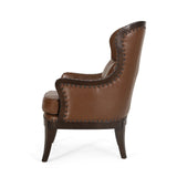 Christopher Knight Home® - Noble House - Mantua Contemporary Upholstered Accent Chair with Nailhead Trim