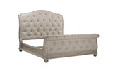 A.R.T. Furniture Summer Creek Shoals King Upholstered Tufted Sleigh Bed 251126-1303 Gray 251126-1303