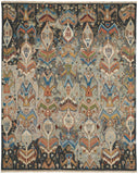 Feizy Rugs Leylan Wool Hand Knotted Bohemian & Eclectic Rug Taupe/Tan/Orange 2'-6" x 8'