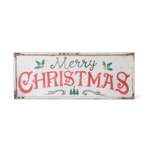 Merry Christmas Iron Plaque XWA20606 Park Hill