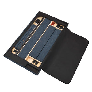 Legends Furniture Bridgevine Home King Size Navy Blue Denim Squares Upholstered Platform Bed Endurance Denim, Blue  Zbrd-7000kg