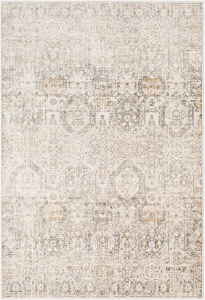Livabliss Indigo Arts and Crafts Polypropylene Area Rug for Large Living or Dining Spaces Gray, Charcoal 6'4" x 9' IGO2306-679